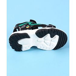 Cute Walk by Babyhug Velcro Closure Sandals with Applique -  Black