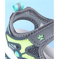 Cute Walk by Babyhug Velcro Closure Sandals with Applique -  Black