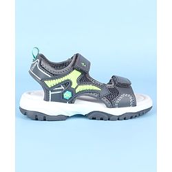 Cute Walk by Babyhug Velcro Closure Sandals with Applique -  Black