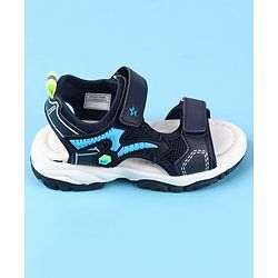 Cute Walk by Babyhug Velcro Closure Sandals - Grey