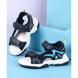 Cute Walk by Babyhug Velcro Closure Sandals - Grey