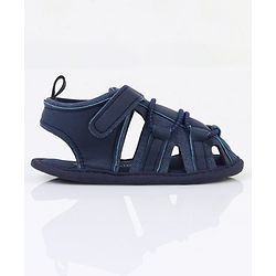 Cute Walk by Babyhug Velcro Closure Solid Colour Booties - Brown