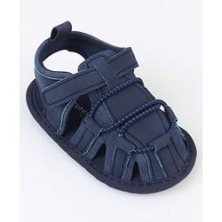 Cute Walk by Babyhug Velcro Closure Solid Colour Booties - Brown