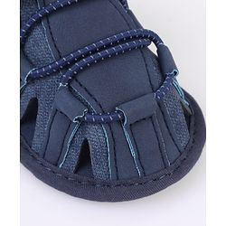 Cute Walk by Babyhug Velcro Closure Solid Colour Booties - Brown