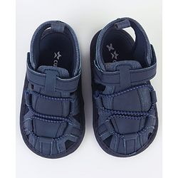 Cute Walk by Babyhug Velcro Closure Solid Colour Booties - Brown