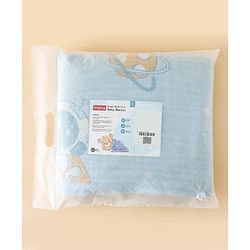 Babyhug 100% Pure Cotton Six Layer Baby Blanket Space Print  Super Soft & Absorbent| All Season Blanket| New Born Gifting| Bath Towel, Wrapper, Feeding Towel| Machine Washable- Blue