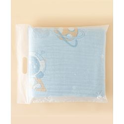 Babyhug 100% Pure Cotton Six Layer Baby Blanket Space Print  Super Soft & Absorbent| All Season Blanket| New Born Gifting| Bath Towel, Wrapper, Feeding Towel| Machine Washable- Blue