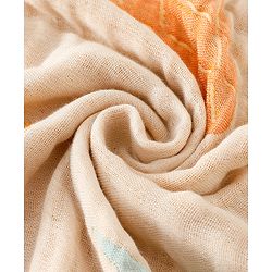 Babyhug 100% Pure Cotton Six Layer Baby Blanket Space Print  Super Soft & Absorbent| All Season Blanket| New Born Gifting| Bath Towel, Wrapper, Feeding Towel| Machine Washable- Blue