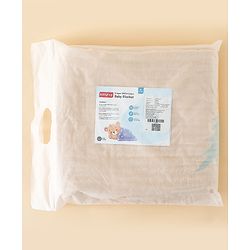 Babyhug 100% Pure Cotton Six Layer Baby Blanket Space Print  Super Soft & Absorbent| All Season Blanket| New Born Gifting| Bath Towel, Wrapper, Feeding Towel| Machine Washable- Blue