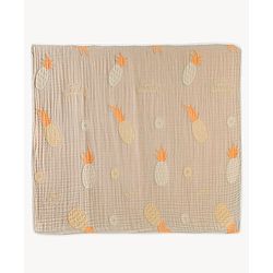 Babyhug 100% Pure Cotton Six Layer Baby Blanket Space Print  Super Soft & Absorbent| All Season Blanket| New Born Gifting| Bath Towel, Wrapper, Feeding Towel| Machine Washable- Blue