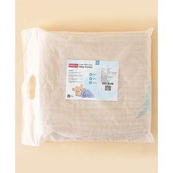 Babyhug 100% Pure Cotton Six Layer Baby Blanket Space Print  Super Soft & Absorbent| All Season Blanket| New Born Gifting| Bath Towel, Wrapper, Feeding Towel| Machine Washable- Blue