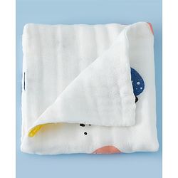 Babyhug 6 Layer Muslin Wash Cloth 100% Cotton| High Absorbency| Ultra Soft| Feeding & Diapering Essential| Machine Washable & Re-usable| Bath & Toweling Pack of 5 - Multicolour