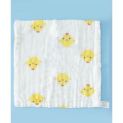Babyhug 6 Layer Muslin Wash Cloth 100% Cotton| High Absorbency| Ultra Soft| Feeding & Diapering Essential| Machine Washable & Re-usable| Bath & Toweling Pack of 5 - Multicolour