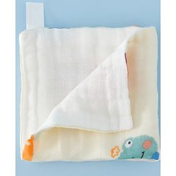 Babyhug 6 Layer Muslin Wash Cloth  100% Cotton High Absorbency Ultra Soft Feeding & Diapering Essential Machine Washable & Re-usable Bath & Toweling Pack of 5 - Multicolour