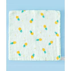 Babyhug 6 Layer Muslin Wash Cloth  100% Cotton High Absorbency Ultra Soft Feeding & Diapering Essential Machine Washable & Re-usable Bath & Toweling Pack of 5 - Multicolour
