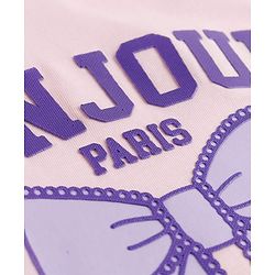 Babyhug Cotton Knit Half Sleeves Text Printed T-Shirt & Shorts Night Suit - Pink