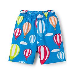Babyhug Cotton Knit Half Sleeves Co-ords T-Shirt & Shorts Night Suit with Hot Air Balloon Print - Light Blue