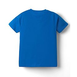 Babyhug 100% Cotton Knit Half Sleeves Nautical Text Printed T-Shirt - Multicolour
