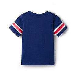 Babyhug Cotton Knit Half Sleeves T-Shirt With Text Print - Multicolor