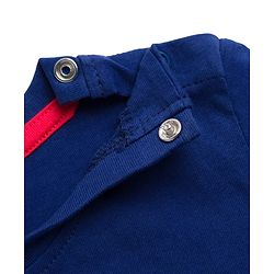 Babyhug Cotton Knit Half Sleeves T-Shirt With Text Print - Multicolor