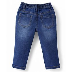 Babyhug Cotton Woven Full Sleeves Checks Shirt & Denim Jeans Set - Blue