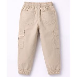 Babyhug Cotton Woven Full Sleeves Printed Shirt & Trouser Set - Navy Blue & Beige