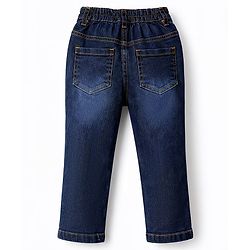 Babyhug Cotton Woven Full Sleeves Shirt & Denim Jeans Set With Checks - Yellow & Blue