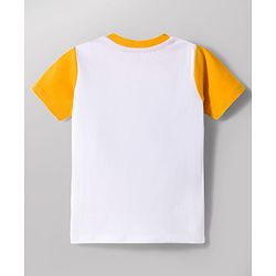 Babyhug 100% Cotton Knit Half Sleeves Sports Theme Printed T-Shirt - Multicolour