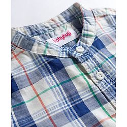Babyhug Cotton Woven Full Sleeves Checks Shirt & Denim Jeans Set - Multicolor
