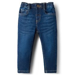 Babyhug Cotton Woven Full Sleeves Checkered Shirt & Denim Jeans Set - Blue