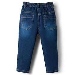 Babyhug Cotton Woven Full Sleeves Checkered Shirt & Denim Jeans Set - Blue