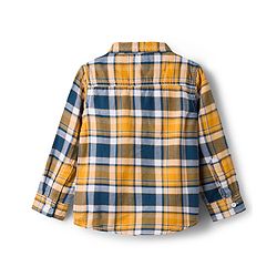 Babyhug Cotton Woven Full Sleeves Checkered Shirt & Denim Jeans Set - Blue