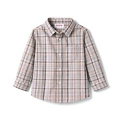Babyhug Cotton Woven Full Sleeves Checks Shirt & Lounge Pant Set - Multicolor
