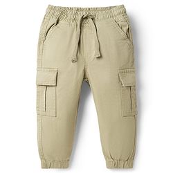 Babyhug Cotton Woven Full Sleeves Checks Shirt & Lounge Pant Set - Dark Green & Beige