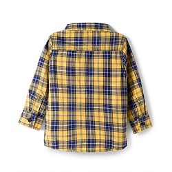 Babyhug Cotton Woven Full Sleeves Checks Shirt & Denim Jeans Set - Multicolor