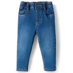 Babyhug Cotton Woven Full Sleeves Checks Shirt & Denim Jeans Set - Multicolor