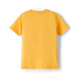 Babyhug 100% Cotton Knit Half Sleeves Dino Printed T-Shirt - Yellow