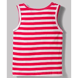 Babyhug 100% Cotton Knit Sleeveless Striped & Vehicles Printed Sando Vests Pack Of 3 - Multicolour