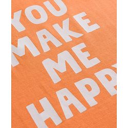Babyhug Cotton Knit Full Sleeves Striped Abstract & Text Printed T-Shirts Pack of 3 - Orange & White