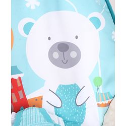 Babyhug 2-in-1 Rockers & Reclining Chair with Calming Vibration| Adjustable Recline| Safety Harness| Removable & Washable Fabric| Foldout Stand for Stable Position| Compact Fold  - Sky