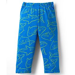 Babyhug Cotton Knit Full Sleeves Sea Life Printed Co-Ords T-Shirt & Pyjama Night Suit - Blue