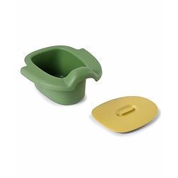 Babyhug Dino Baby Potty Chair - Yellow| Comfortable Seating with Backrest| Non-Slip Base| Easy to Clean Removable Bowl| Splash Guard| Lightweight & Portable | Toddler Potty Training Seat