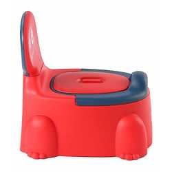 Babyhug Dino Baby Potty Chair - Yellow| Comfortable Seating with Backrest| Non-Slip Base| Easy to Clean Removable Bowl| Splash Guard| Lightweight & Portable | Toddler Potty Training Seat