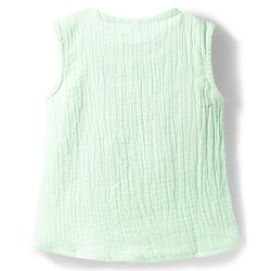 Babyhug Cotton Woven Top with Embroidery Detailing Sleeveless Round Neck MULTICOLOR 6-9 Months