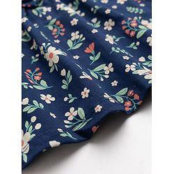 Babyhug Cotton Woven One Piece Dress Floral Print Navy Blue 3-6 Months