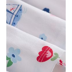 Babyhug Cotton Knit One Piece Dresses/Frocks Sleeveless with Sailor Print White 3-6 Months