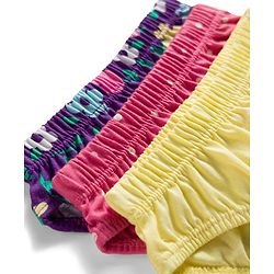 Babyhug 100% Cotton Knit Panties with Tropical Theme Print Pack of 3 - Multicolor