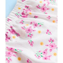 Babyhug 100% Cotton Knit Panties With Floral Polka Dot & Bunny Print Pack of 3 - Multicolor