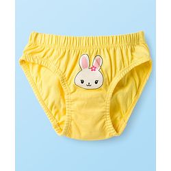Babyhug 100% Cotton Knit Panties With Floral Polka Dot & Bunny Print Pack of 3 - Multicolor