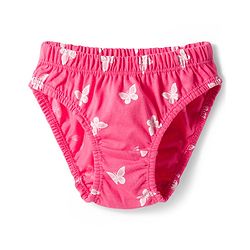 Babyhug 100% Cotton Knit Floral Butterfly & Polka Dots Printed Panties Pack Of 3 - Multicolour